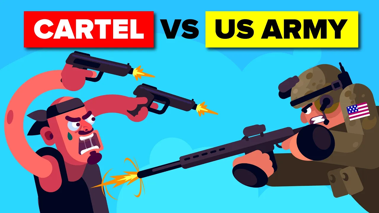 （带文本）美国军方摧毁卡特尔恐怖分子的计划