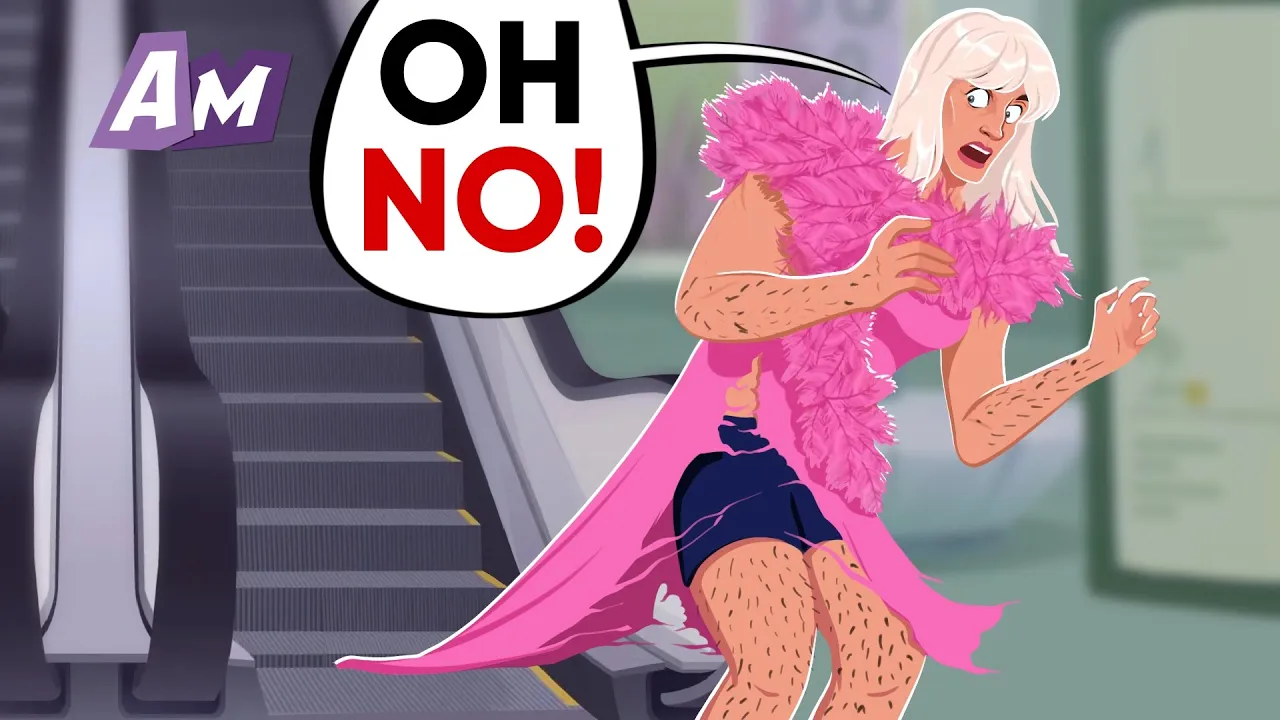 美女裙子被自动扶梯夹住了-咕咕的工具箱