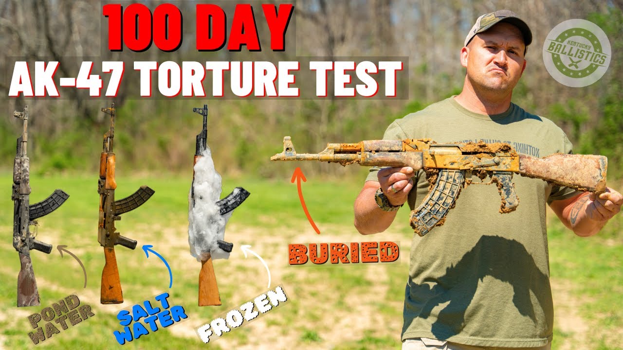 100 天 AK-47 酷刑测试（埋藏、冷冻、盐水等！）-咕咕的工具箱