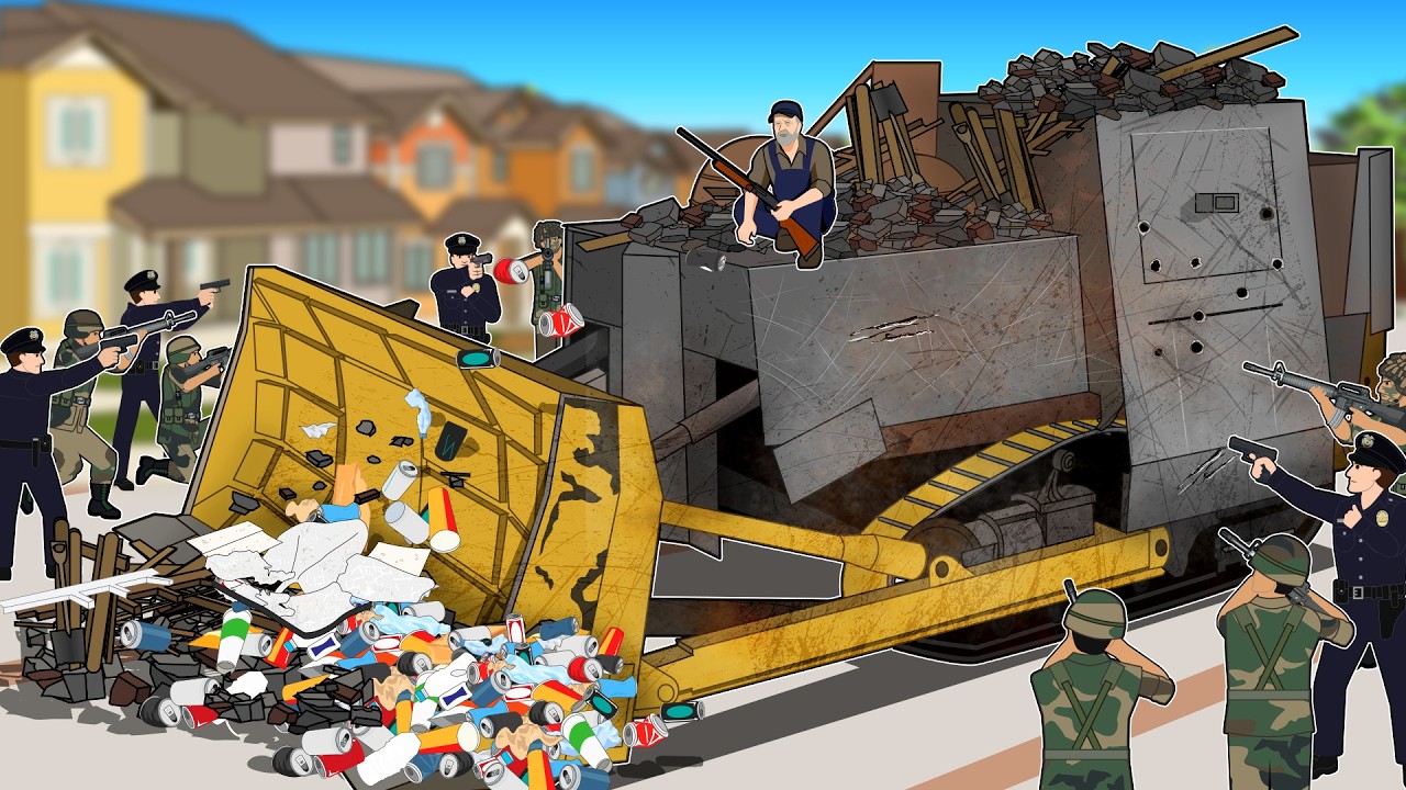 用自制坦克摧毁一座城镇的人-咕咕的工具箱