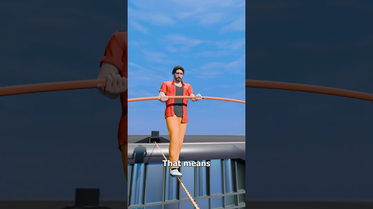 为什么走钢丝的人要握着长杆？-咕咕的工具箱