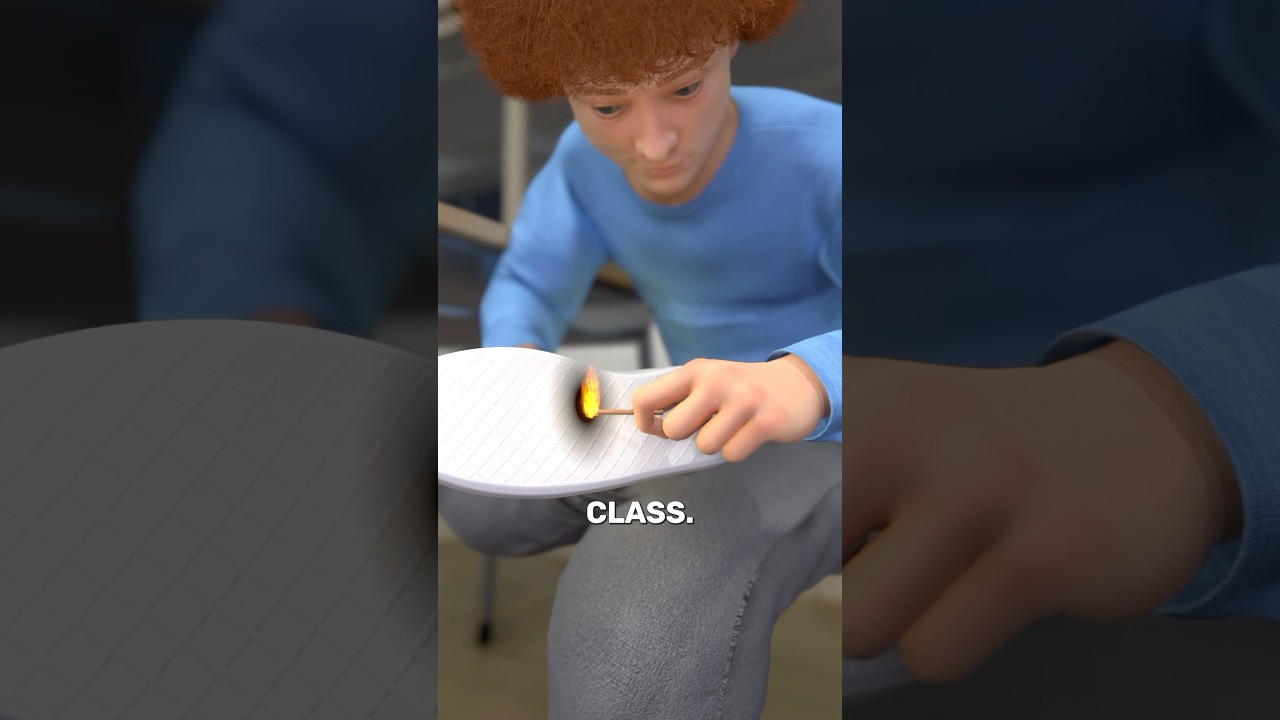 他在课堂上尝试了火挑战-咕咕的工具箱