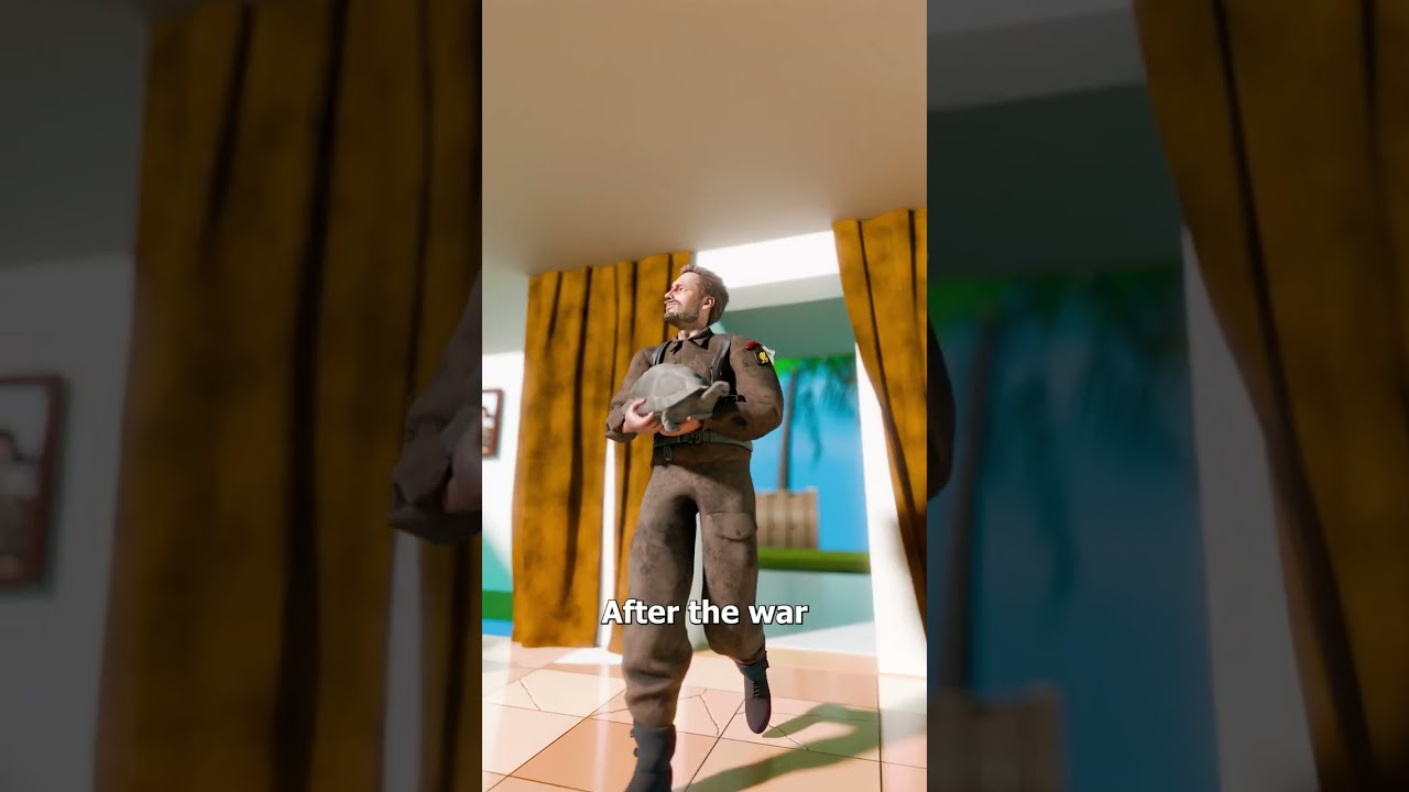 这名士兵在战斗中救了一只乌龟-咕咕的工具箱