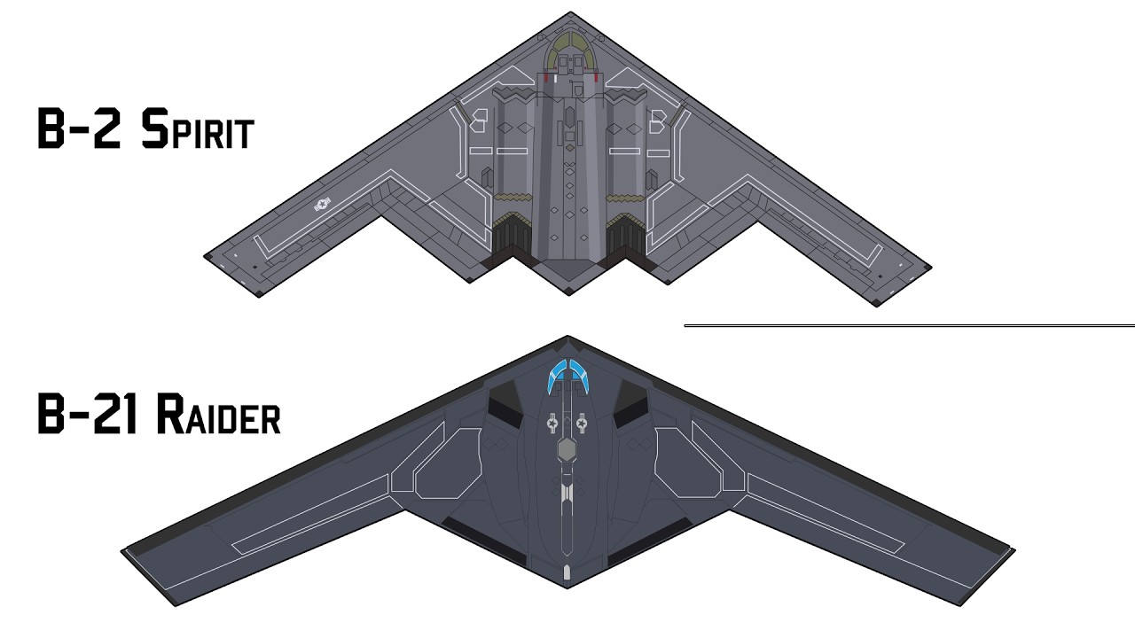 B-2“幽灵”轰炸机 VS B-21“袭击者”轰炸机-咕咕的工具箱
