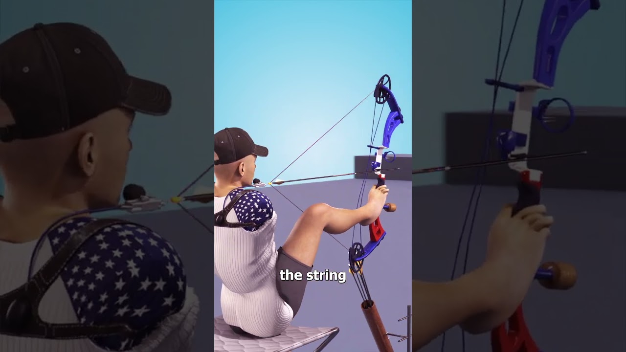 他是如何用脚射箭的