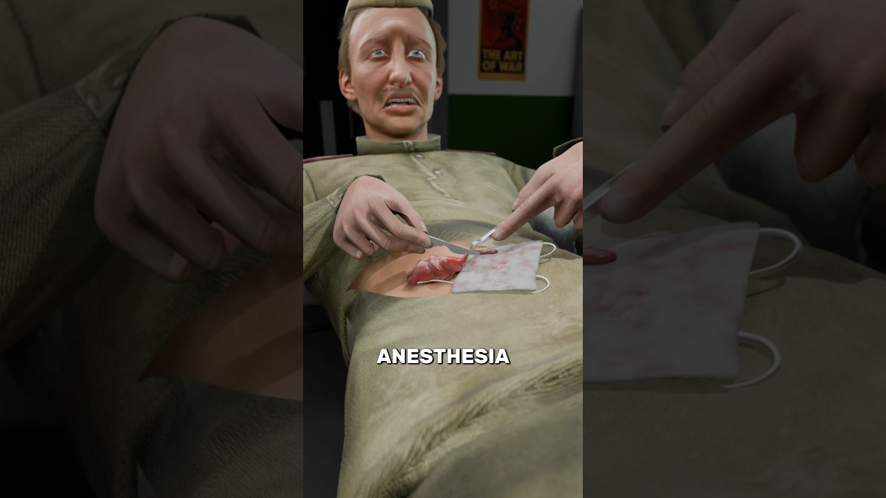 他在一个秘密基地给自己做了手术