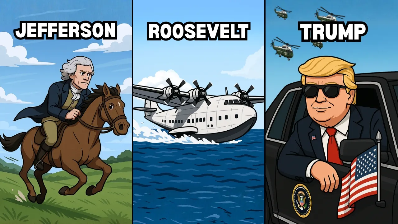 美国总统17分钟内完成的每一次出行-咕咕的工具箱