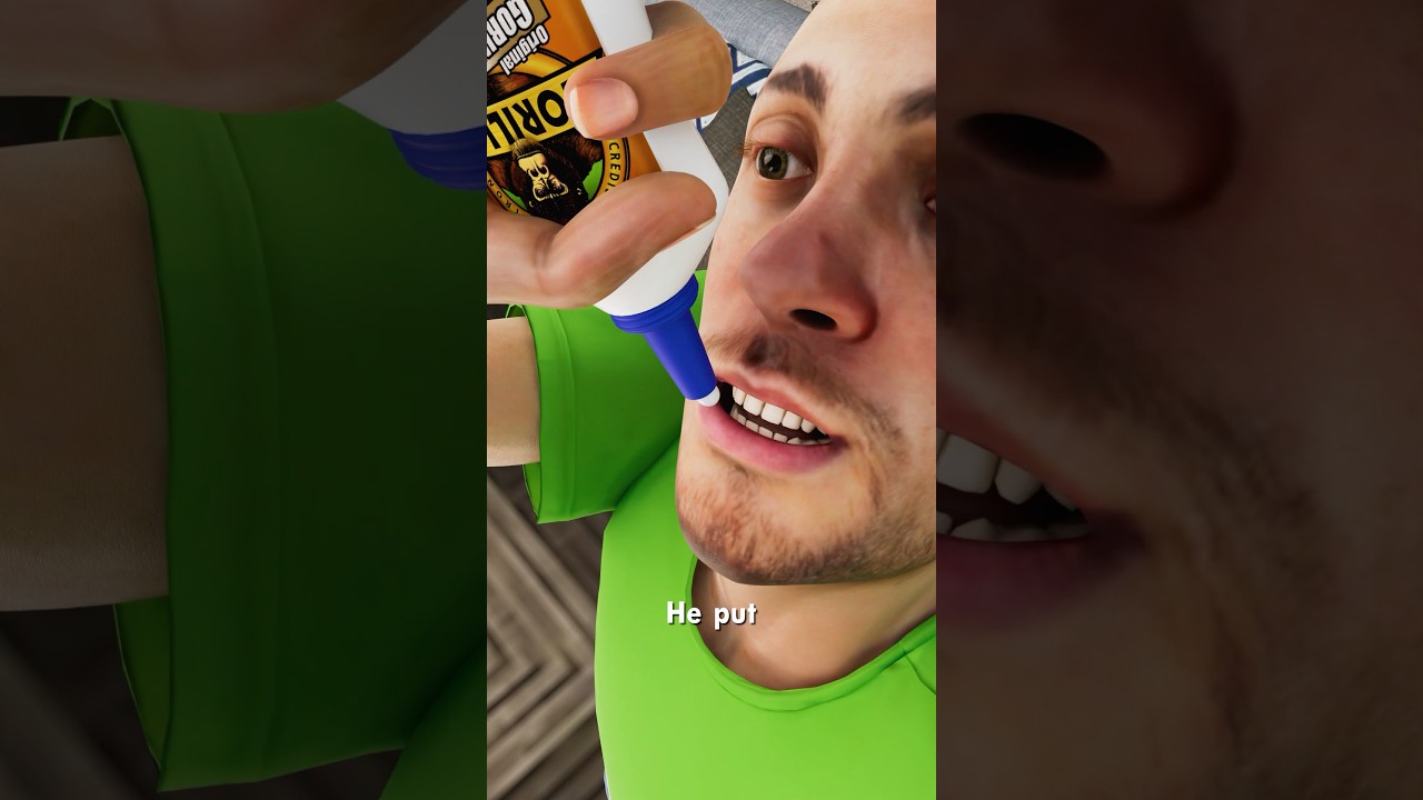 他用强力胶把嘴唇粘住了-咕咕的工具箱