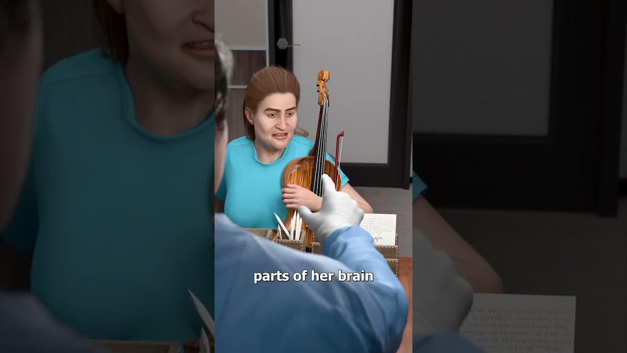 她在脑部手术期间演奏小提琴-咕咕的工具箱
