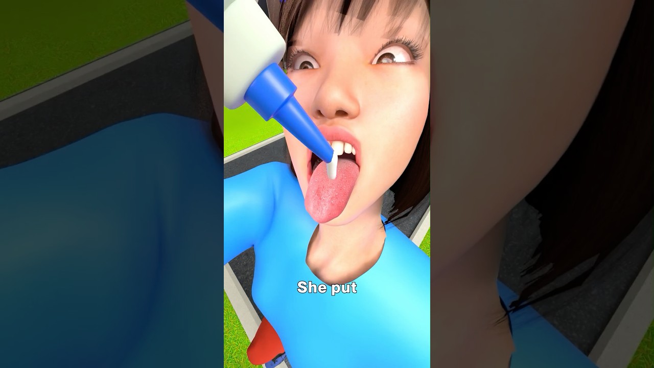 她用强力胶把舌头粘在了柱子上-咕咕的工具箱