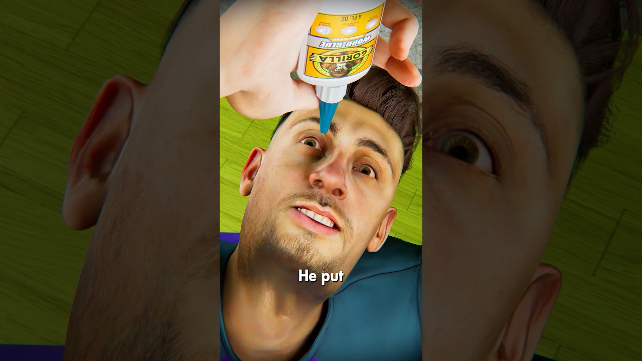 他把强力胶涂在鼻子上了-咕咕的工具箱