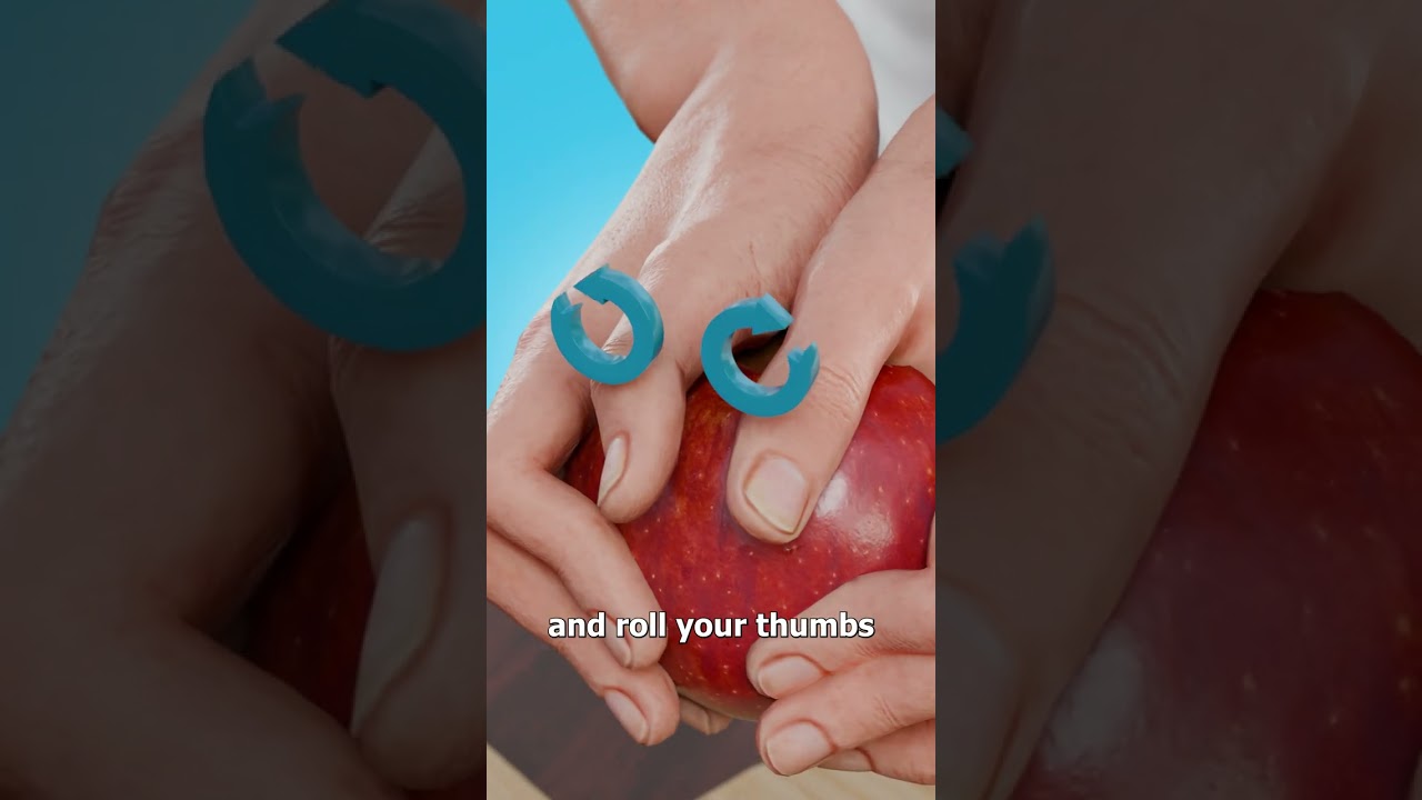 如何徒手劈开苹果