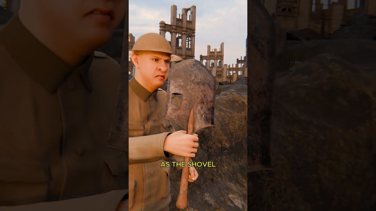 士兵们竟然带着铲子上战场