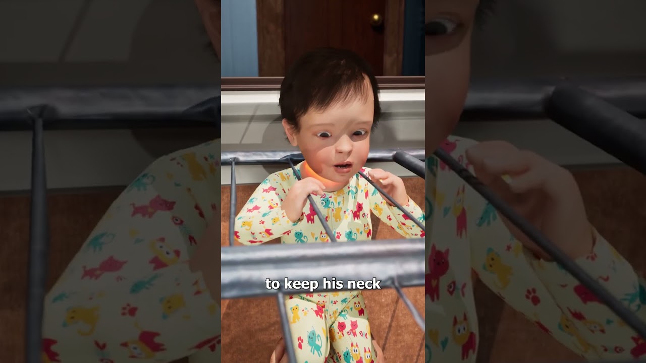 被困在阳台上的幼儿