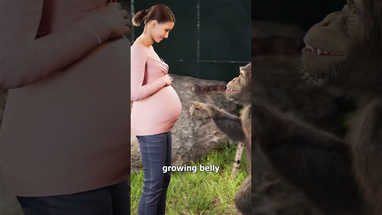 为失去孩子而悲伤的黑猩猩