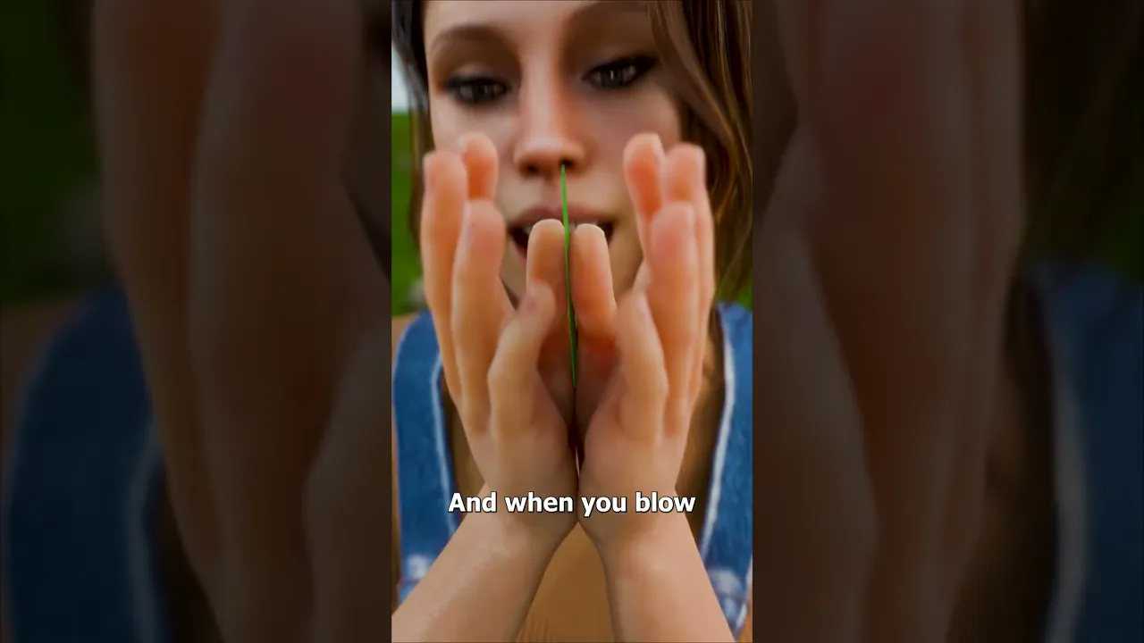 如何用一根草叶吹口哨