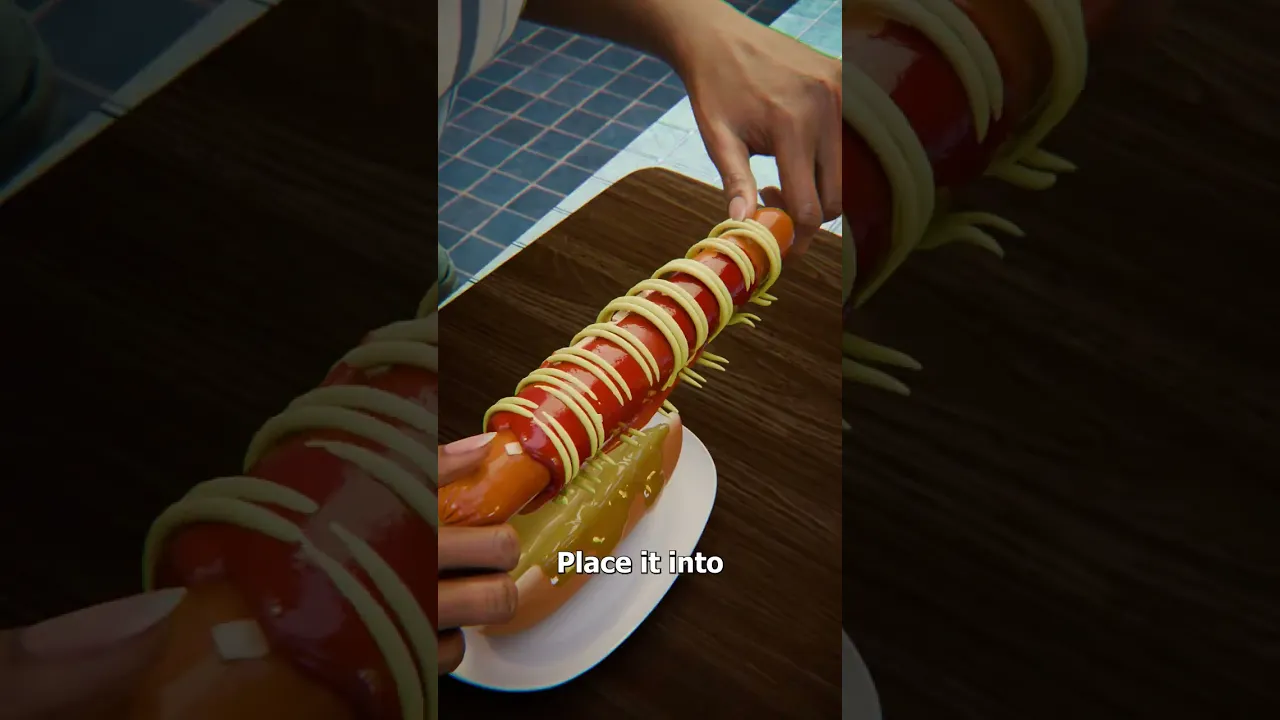 如何制作意大利面热狗